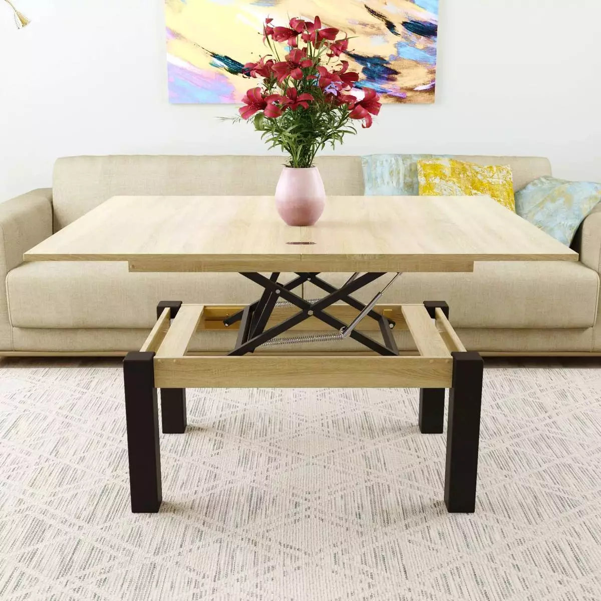Ławostół B-fly 90*60/120 - Dąb Sonoma / Wenge