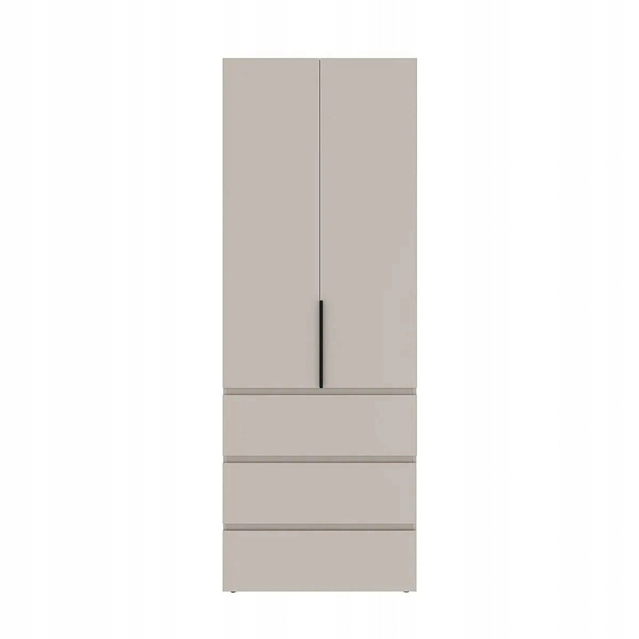 SZAFA UCHYLNA AVERON 8 160 cm DUŻA GARDEROBA 3-drzwiowa z szufladami Evoke