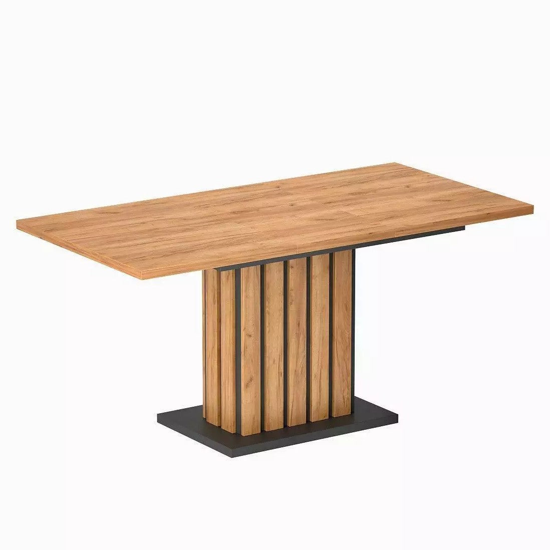 Stół rozkładany Oxford 120(160)×75×82 Dąb Craft Złoty/Grafit