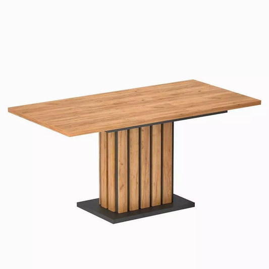 Stół rozkładany Oxford 120(160)×75×82 Dąb Craft Złoty/Grafit