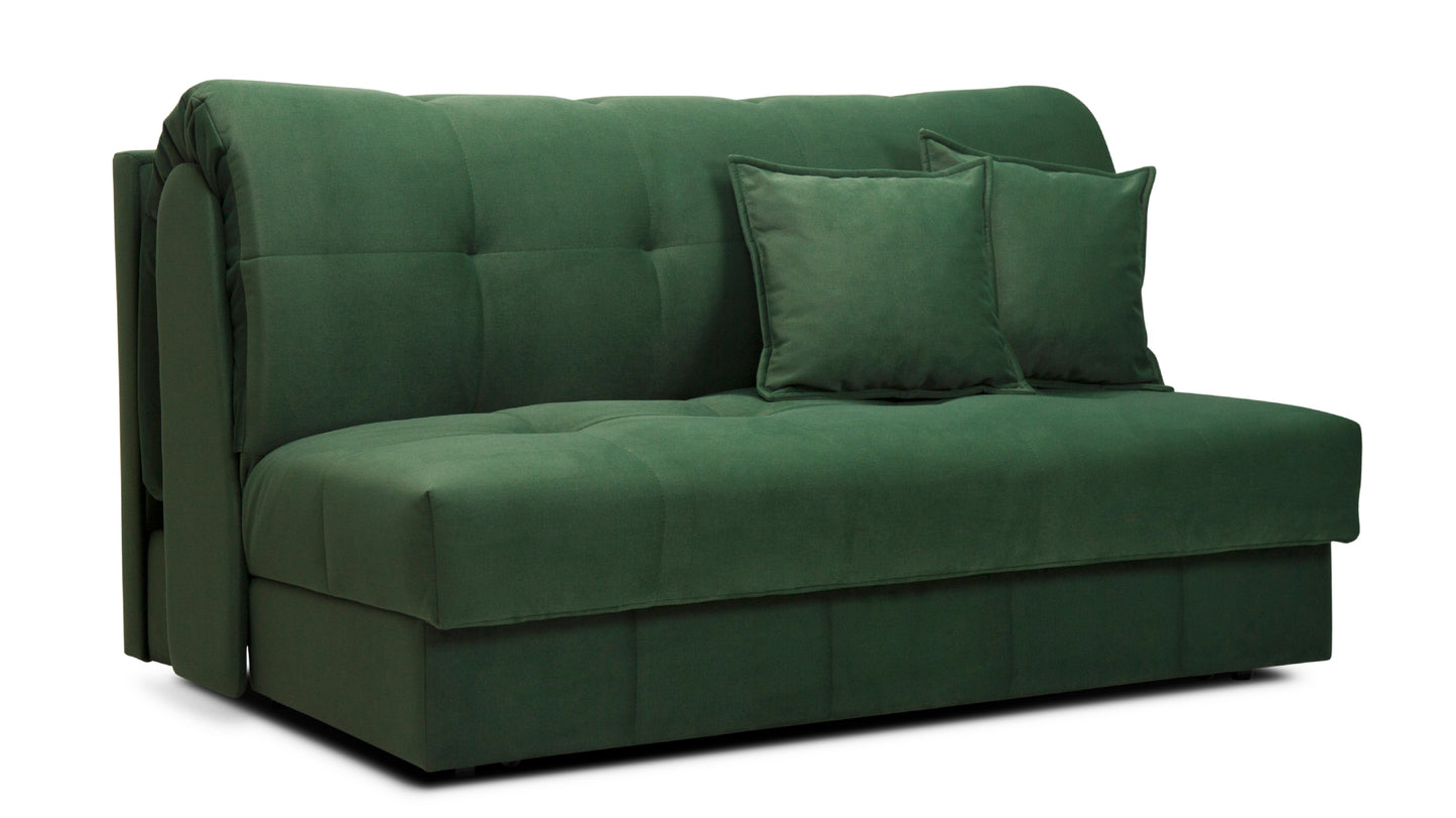 Sofa rozkładana MICHI 146 Kanapa Funkcja Spania Pojemnik Nowoczesna 2 Osoby