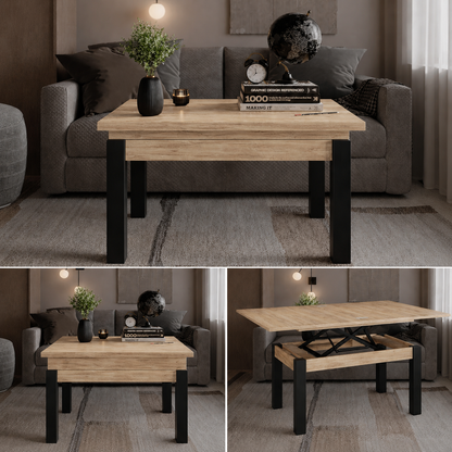 Ławostół B-fly 90*60/120 - Dąb Sonoma / Wenge