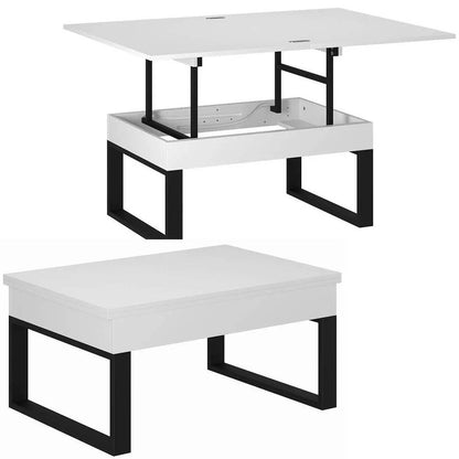 Ława rozkładana podnoszona Domero 120×88 Biały — Wysyłka 03.10.26