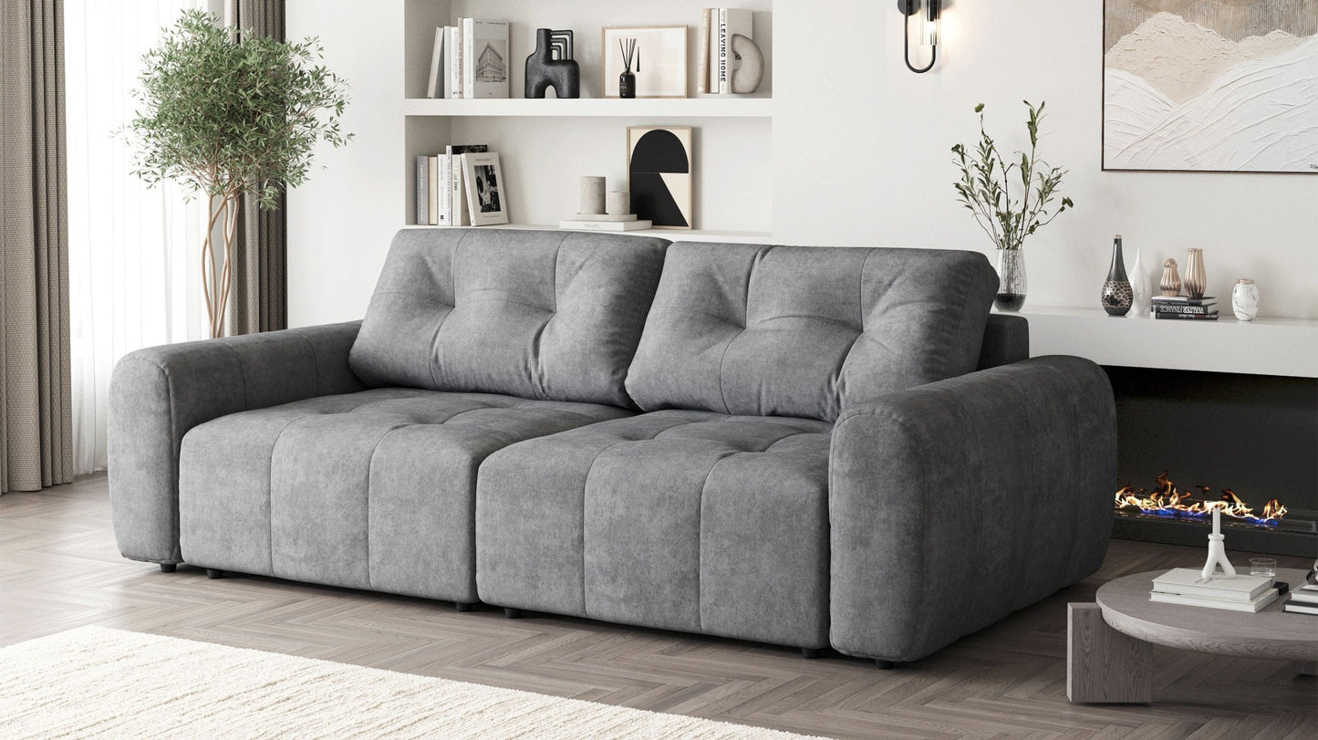 Sofa rozkładana BERG 258 Kanapa Funkcja Spania Pojemnik Nowoczesna 3 Osoby