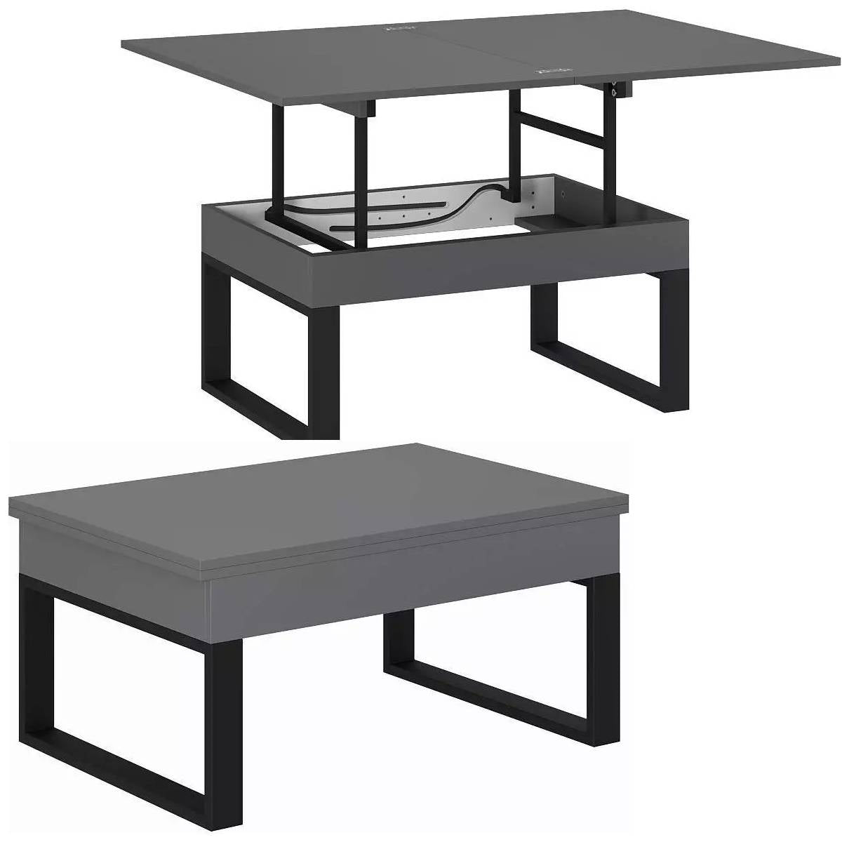 Ława rozkładana podnoszona Domero 120×88 Grafit — Wysyłka 03.10.26