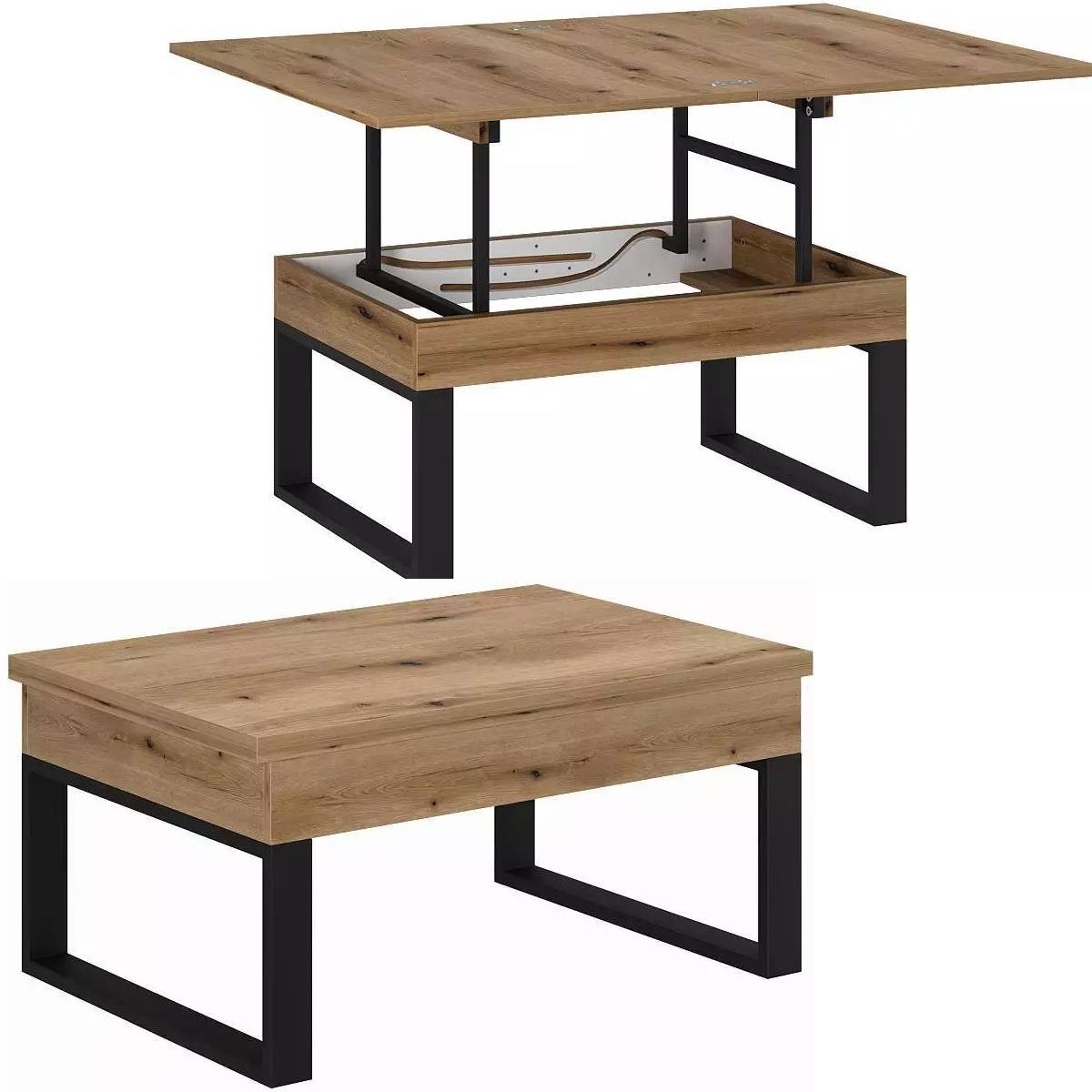 Ława rozkładana podnoszona Domero 120×88 Dąb Evoke Coast — Wysyłka 03.10.26