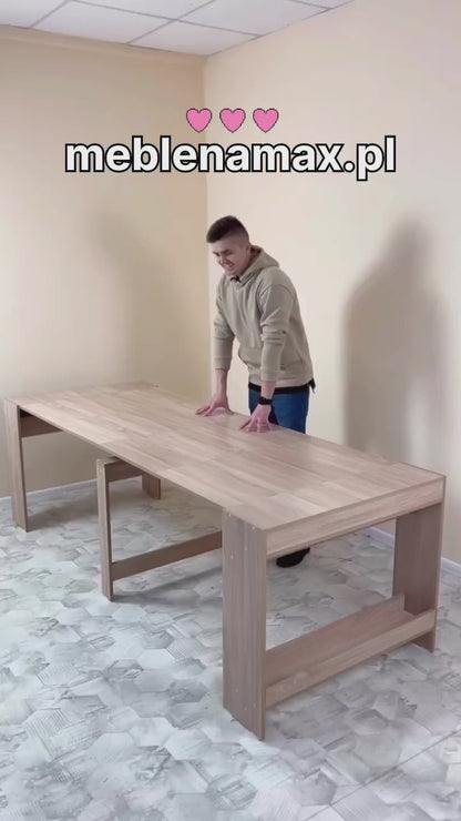 DUŻY Stół rozkładany 240*90 "PYTHON" Dąb Sonoma