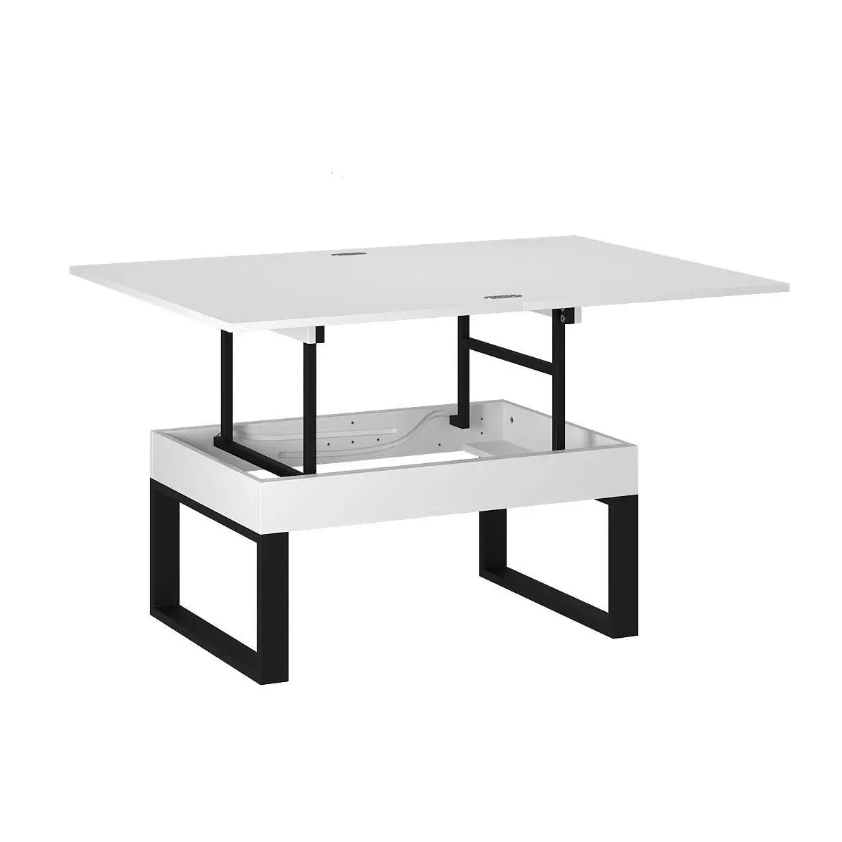 Ława rozkładana podnoszona Domero 120×88 Biały — Wysyłka 03.10.26