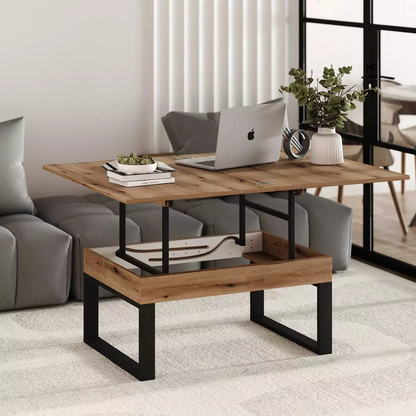 Ława rozkładana podnoszona Domero 120×88 Dąb Evoke Coast — Wysyłka 03.10.26