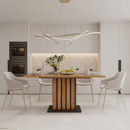 Stół rozkładany Oxford 120(160)×75×82 Dąb Craft Złoty/Grafit