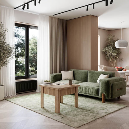Nowoczesny ławostół rozkładany Comfort 70×70/140 Dąb Sonoma