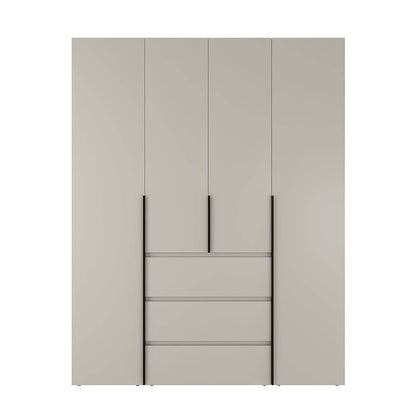Szafa czterodrzwiowa z 3 szufladami Averon №1 160x220x50 cm Kaszmir