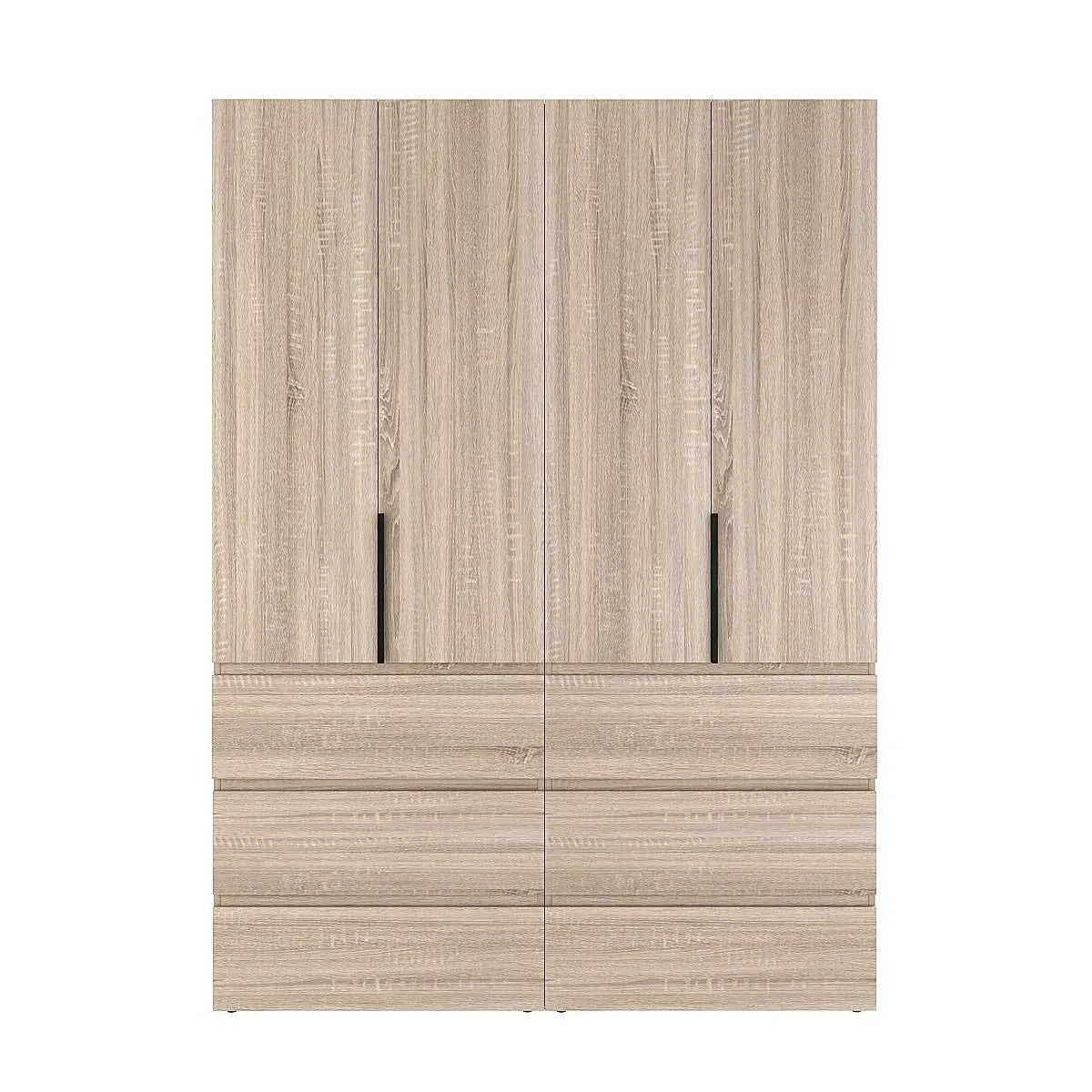 Szafa czterodrzwiowa z 6 szufladami Averon №10 160x220x50 cm Dąb Sonoma