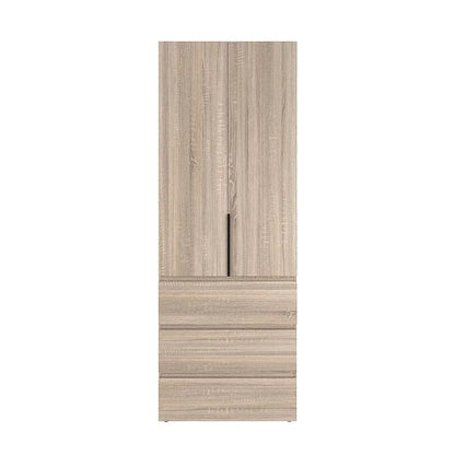Szafa dwudrzwiowa z 3 szufladami i 5 półkami Averon №7 120x220x50 cm Dąb Sonoma
