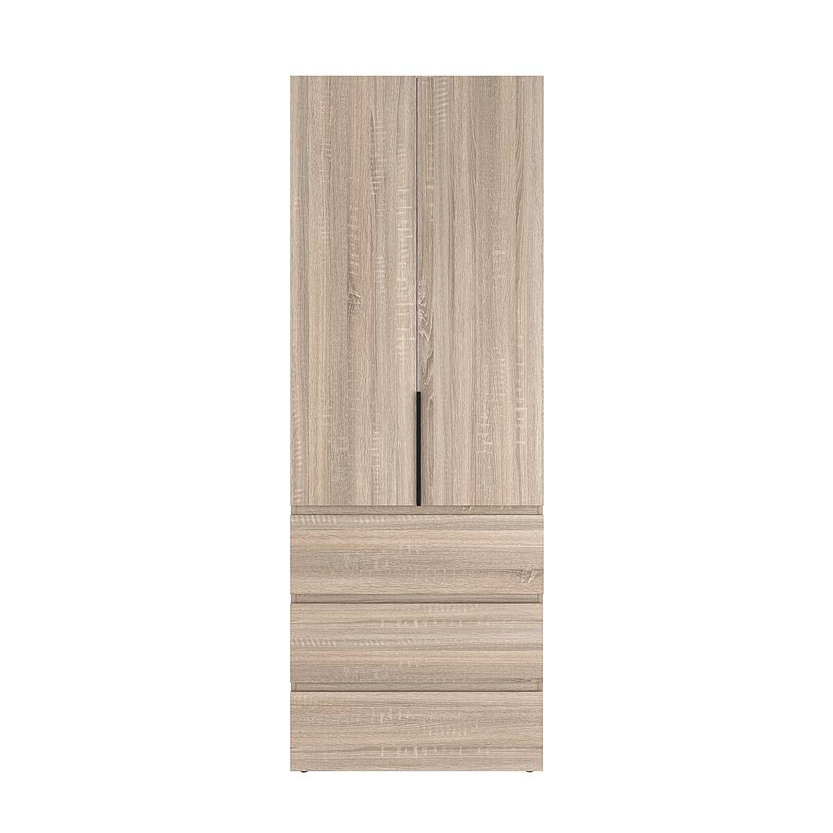 Szafa czterodrzwiowa z 6 szufladami i 5 półkami Averon №6 200x220x50 cm Dąb Sonoma