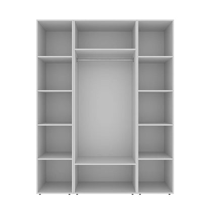 Szafa dwudrzwiowa z 10 półkami Averon №15 160x220x50 cm Biały