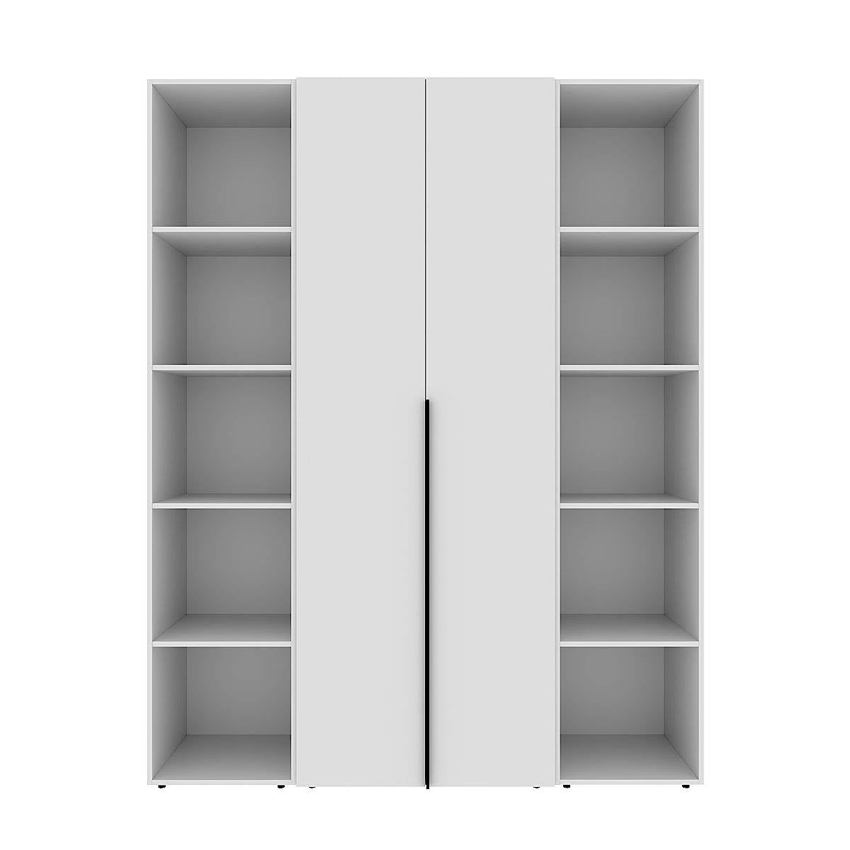 Szafa dwudrzwiowa z 10 półkami Averon №15 160x220x50 cm Biały