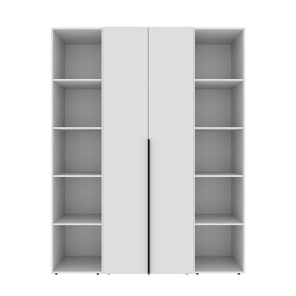 Szafa dwudrzwiowa z 10 półkami Averon №15 160x220x50 cm Biały