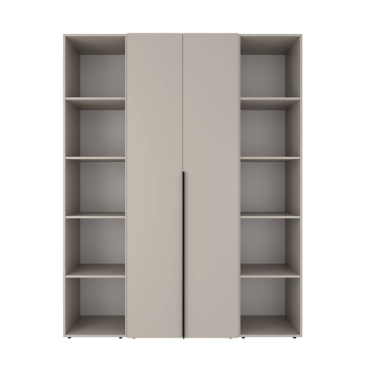 Szafa dwudrzwiowa z 10 półkami Averon №15 160x220x50 cm Kaszmir