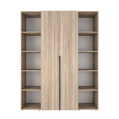 Szafa dwudrzwiowa z 10 półkami Averon №15 160x220x50 cm Dąb Sonoma