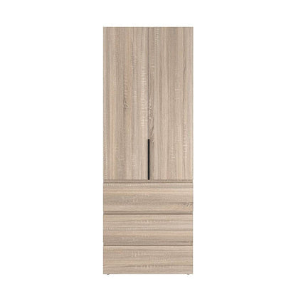 Szafa dwudrzwiowa z 3 szufladami Averon №22 80x220x50 cm Dąb Sonoma