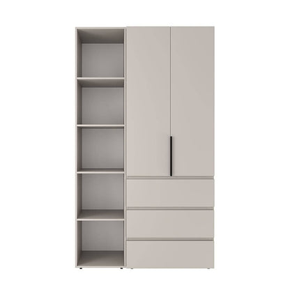 Szafa dwudrzwiowa z 3 szufladami i 5 półkami Averon №7 120x220x50 cm Kaszmir