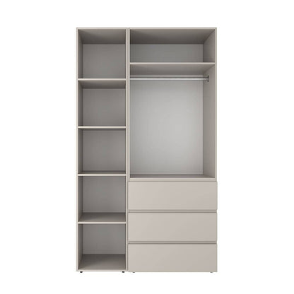 Szafa dwudrzwiowa z 3 szufladami i 5 półkami Averon №7 120x220x50 cm Kaszmir