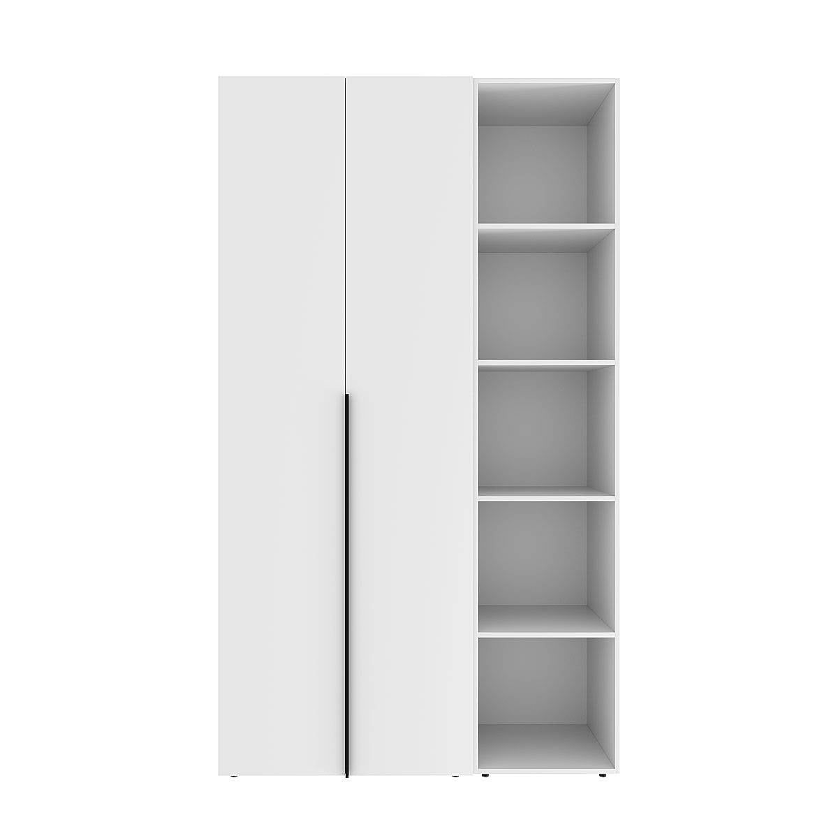 Szafa dwudrzwiowa z 5 półkami Averon №11 120x220x50 cm Biały