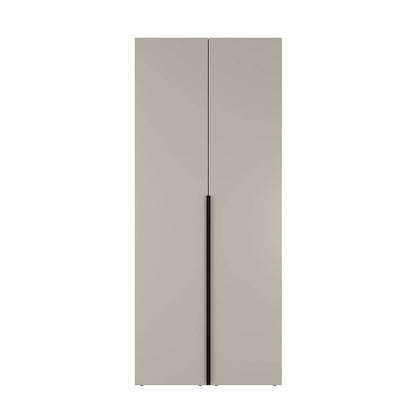 Szafa dwudrzwiowa z drążkiem na ubrania i półkami Averon №13 80x220x50 cm Kaszmir