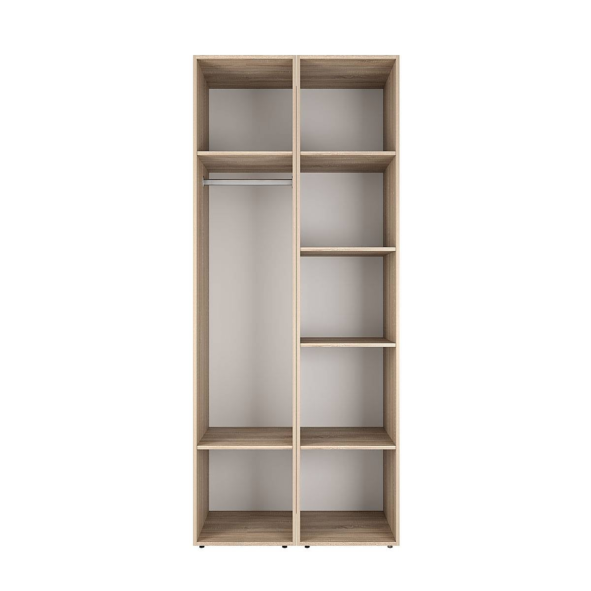 Szafa dwudrzwiowa z drążkiem na ubrania i półkami Averon №13 80x220x50 cm Dąb Sonoma