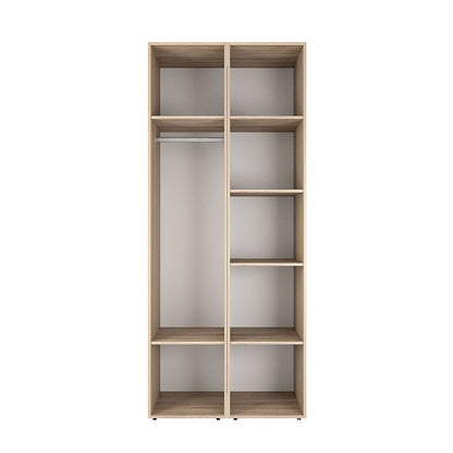 Szafa dwudrzwiowa z drążkiem na ubrania i półkami Averon №13 80x220x50 cm Dąb Sonoma