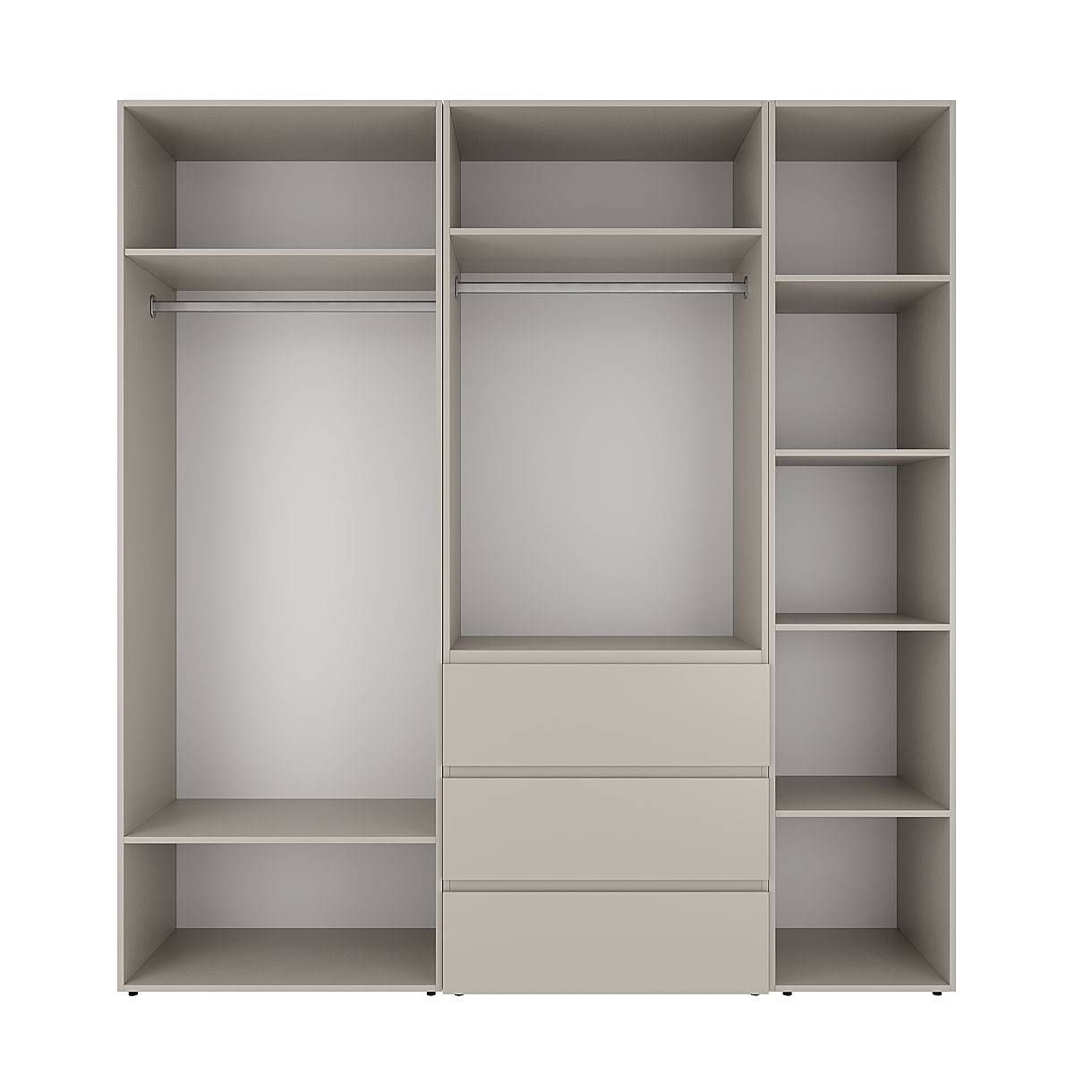 Szafa pięciodrzwiowa z 3 szufladami Averon №4 200x220x50 cm Kaszmir