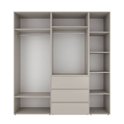 Szafa pięciodrzwiowa z 3 szufladami Averon №4 200x220x50 cm Kaszmir