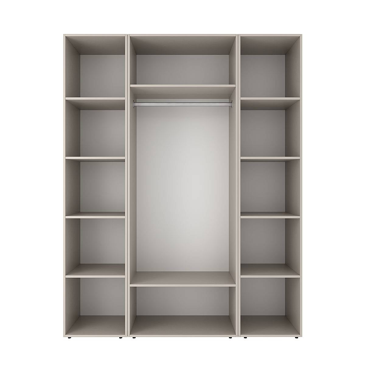 Szafa trójdrzwiowa z 5 półkami Averon №16 160x220x50 cm Kaszmir