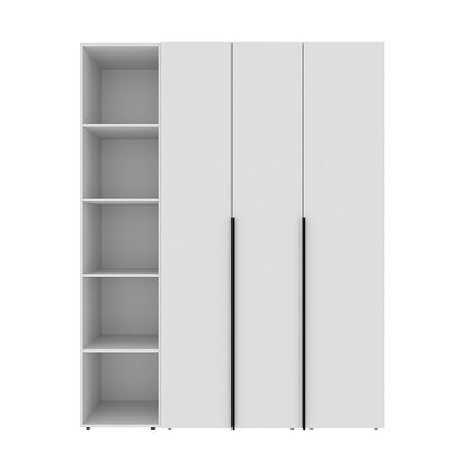 Szafa trójdrzwiowa z 5 półkami Averon №16 160x220x50 cm Biały