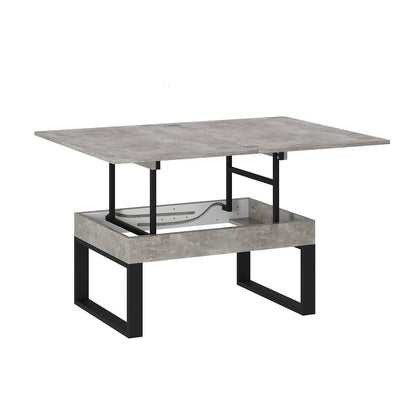 Ława rozkładana podnoszona Domero 120×88 Beton jasny — Wysyłka 03.10.26